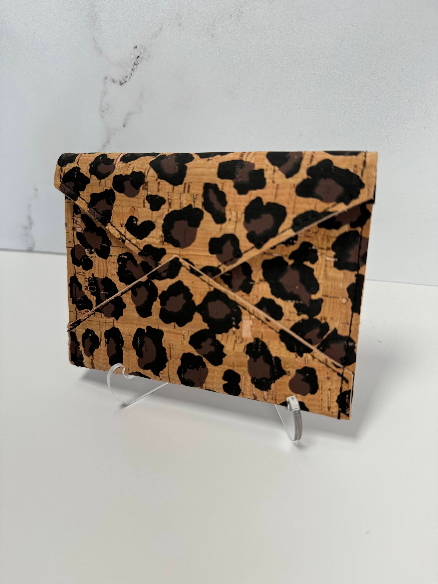 Leopard Cork Wallet