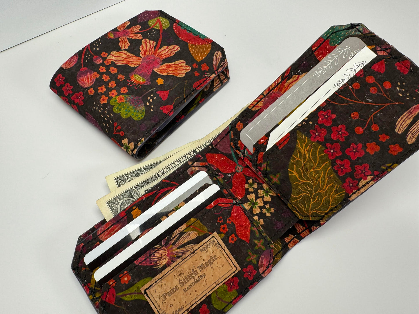 Paisley Floral Cork Bifold Wallet