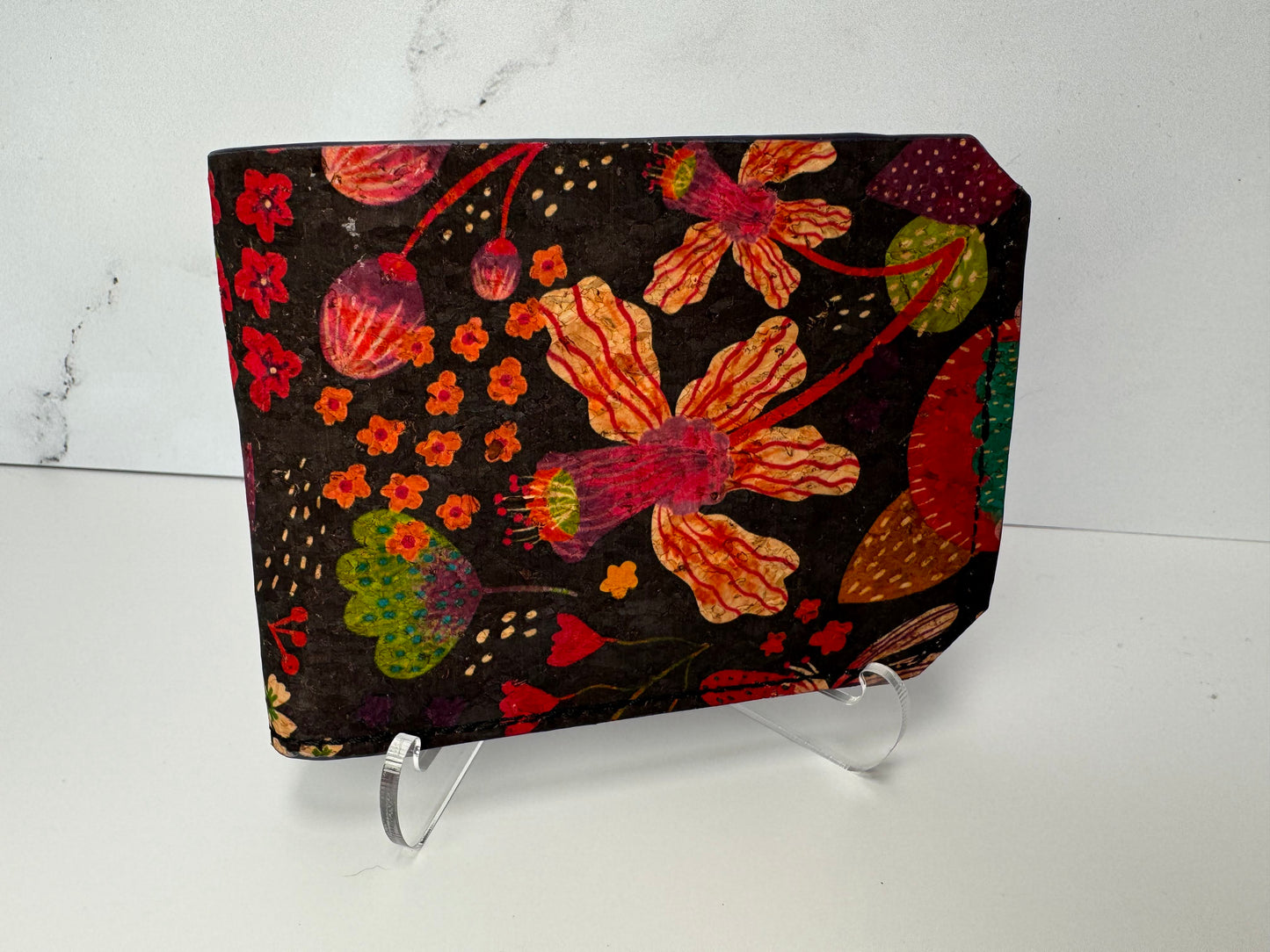 Paisley Floral Cork Bifold Wallet
