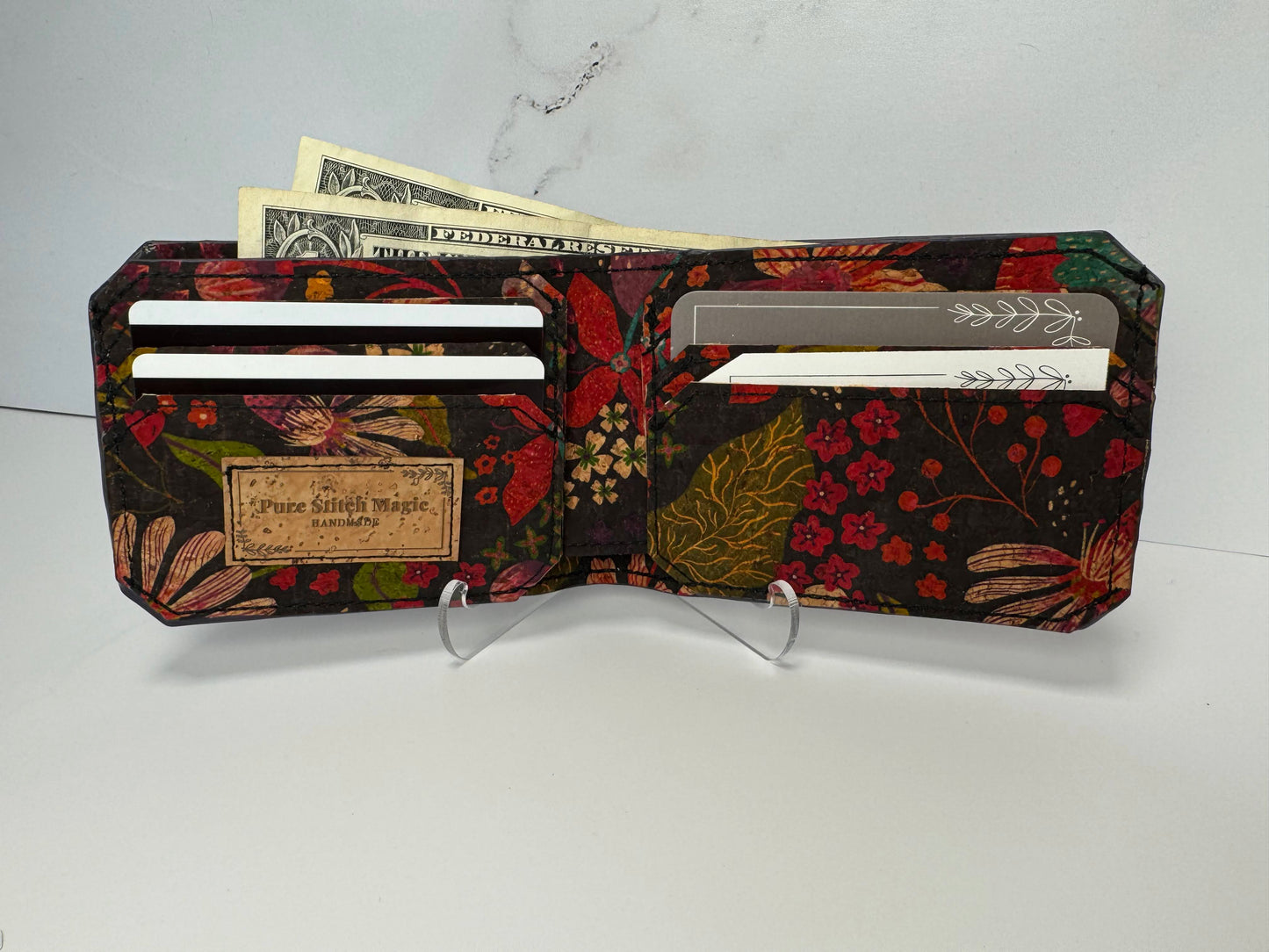 Paisley Floral Cork Bifold Wallet