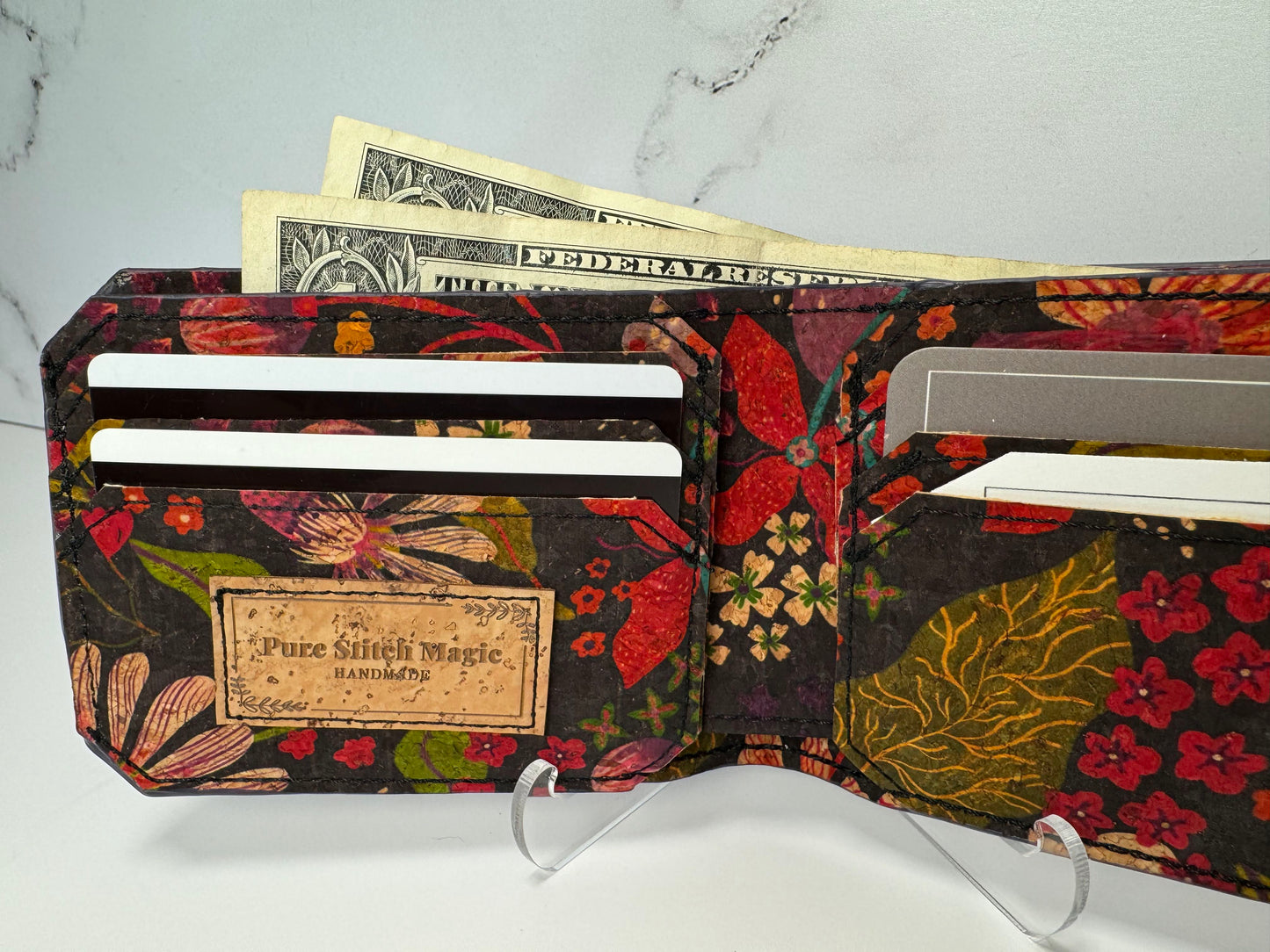 Paisley Floral Cork Bifold Wallet