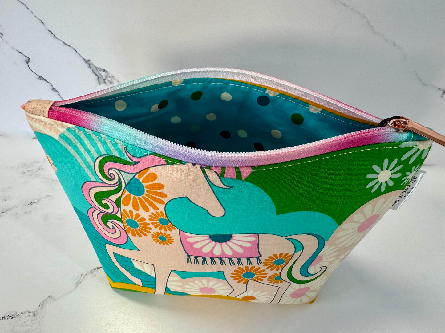 Willow Pouch - The Enchanted Meadow Makeup Bag | Large | Non-Contrast