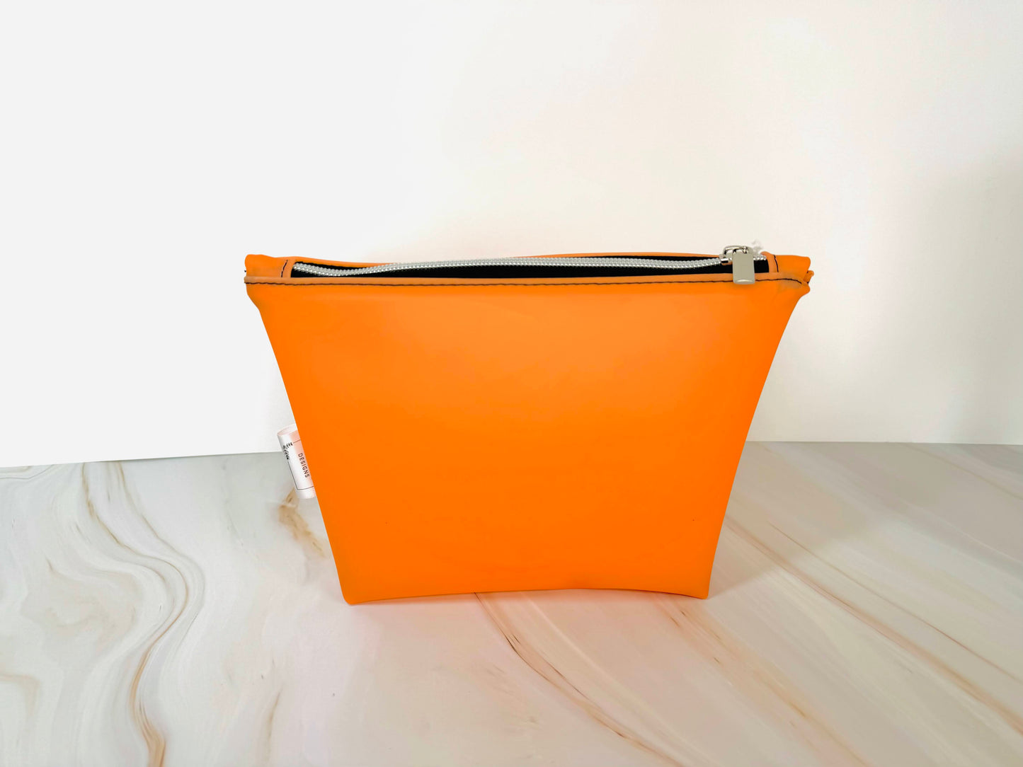 Orange Jelly Zipper Bag