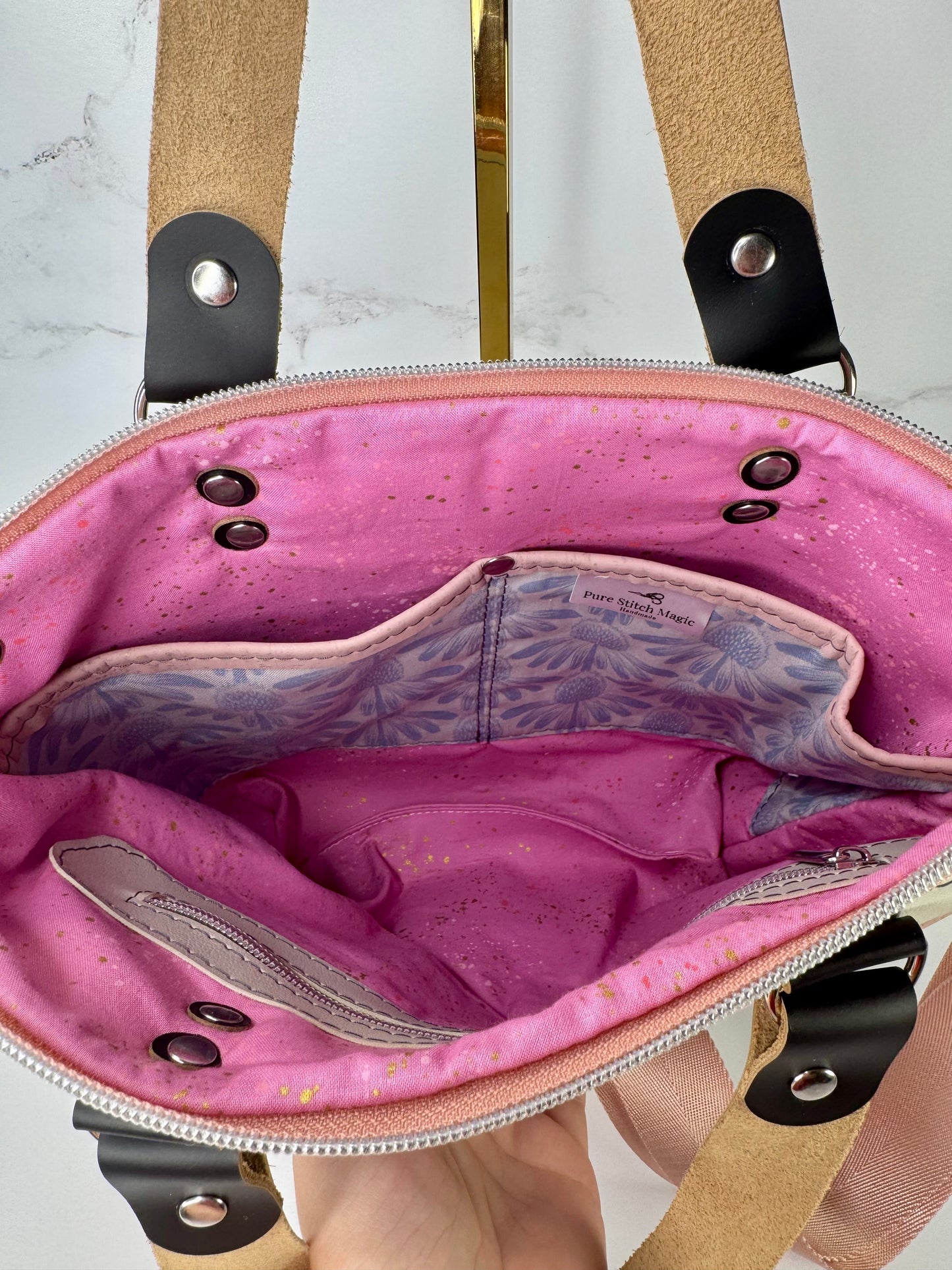 Blue Coneflower Cami Bag