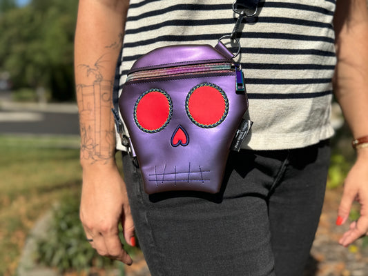 Skull Crossbody- Purple