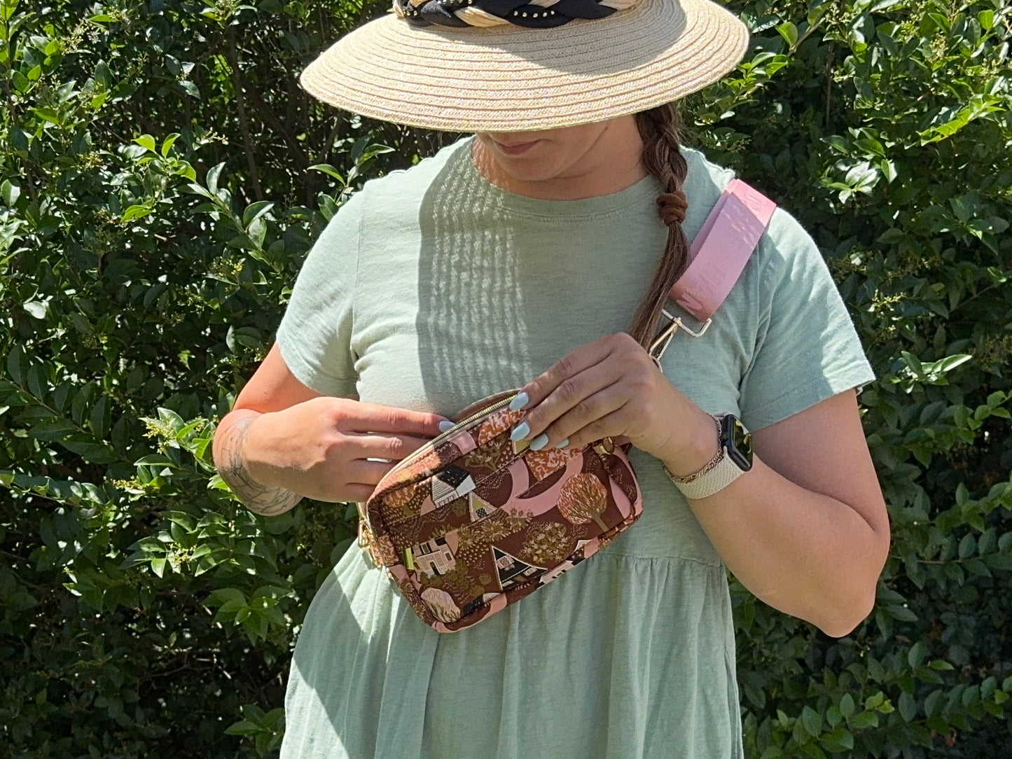 Cottage Kincaid Fanny Pack – Pink Cottagecore Waist Bag