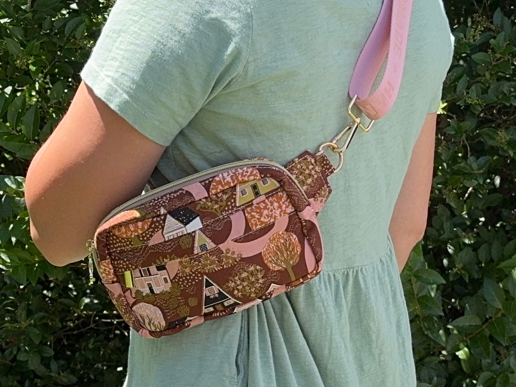 Cottage Kincaid Fanny Pack – Pink Cottagecore Waist Bag