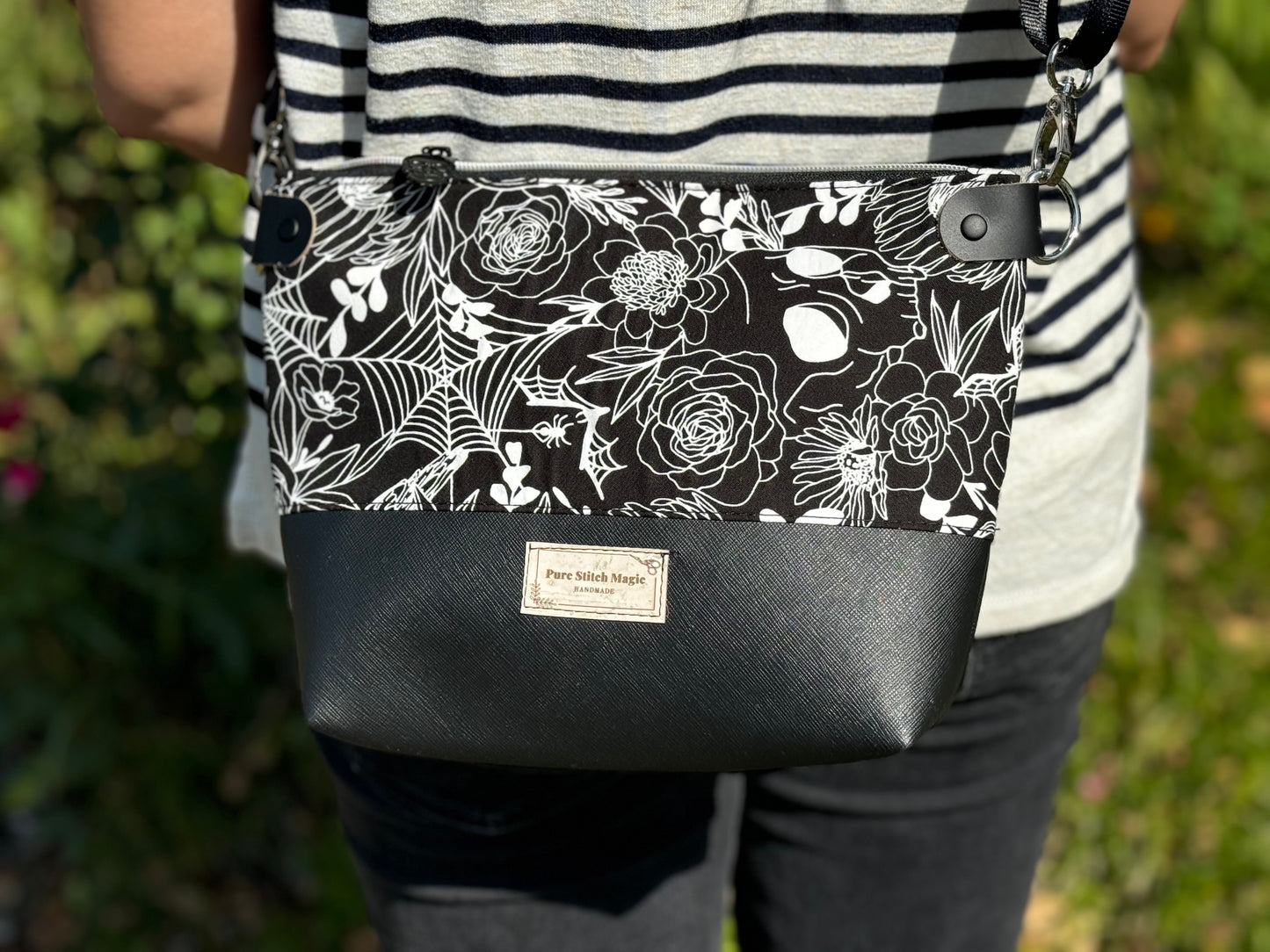 Haunted Garden at Midnight Crossbody Bag