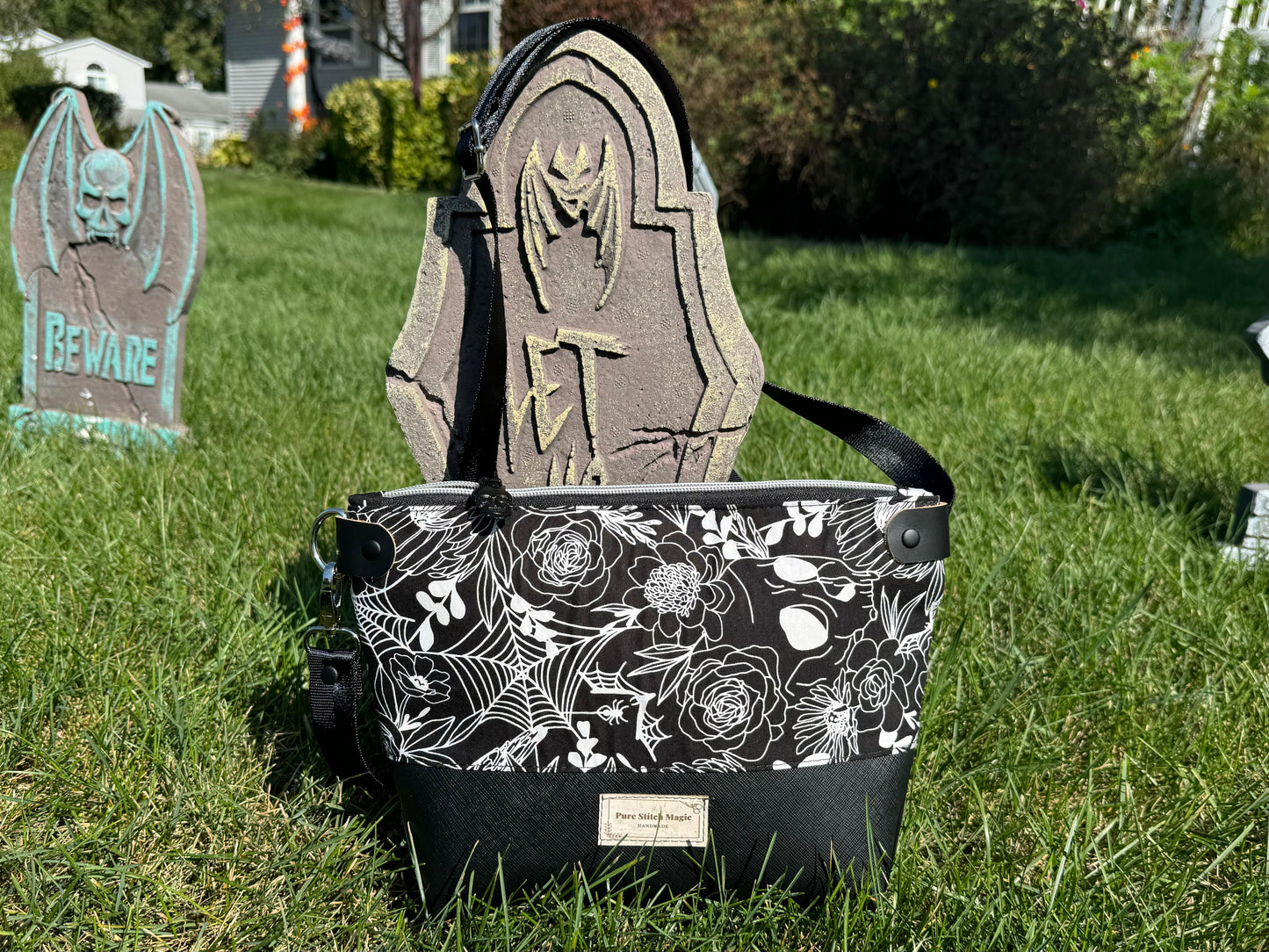 Haunted Garden at Midnight Crossbody Bag