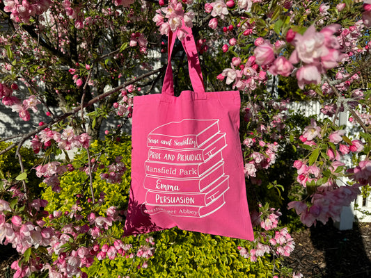 Jane Austin Classic Books Tote Bag