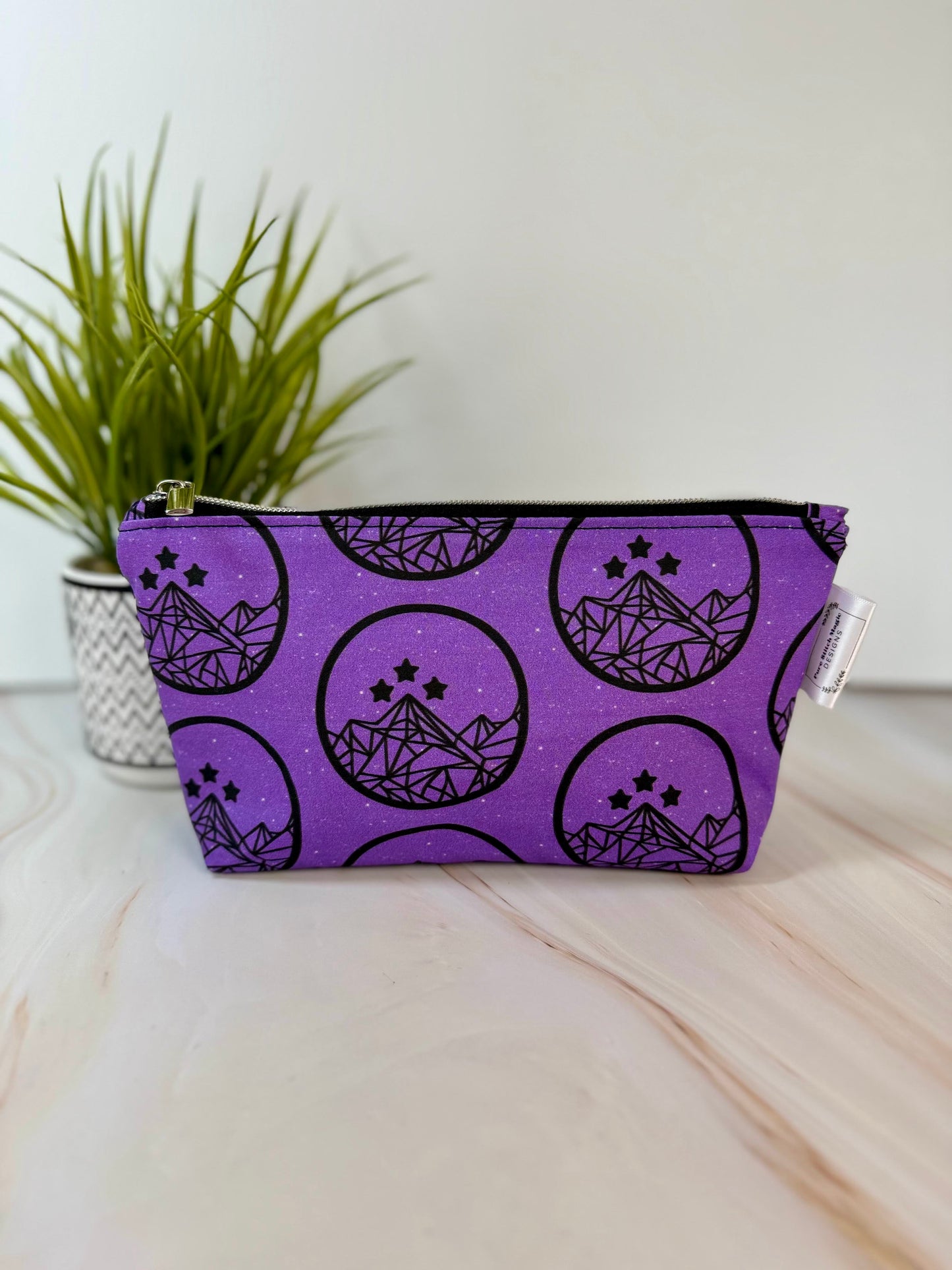 Night Court Zipper Bag in Purple