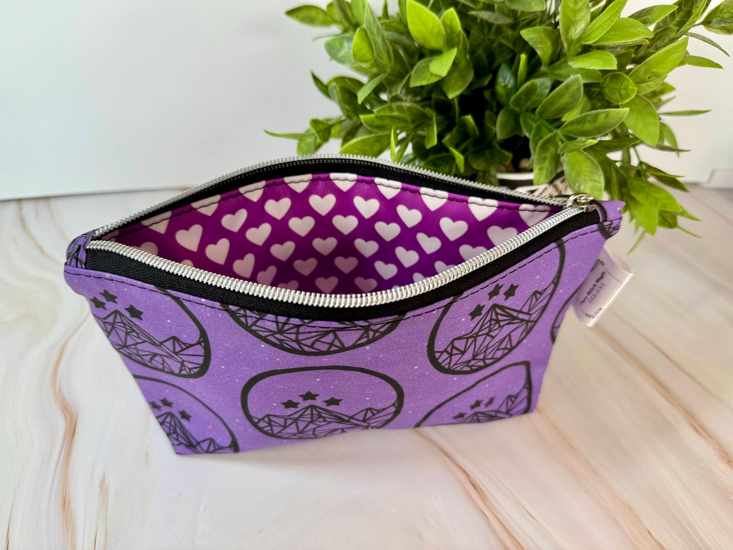 Night Court Zipper Bag in Purple