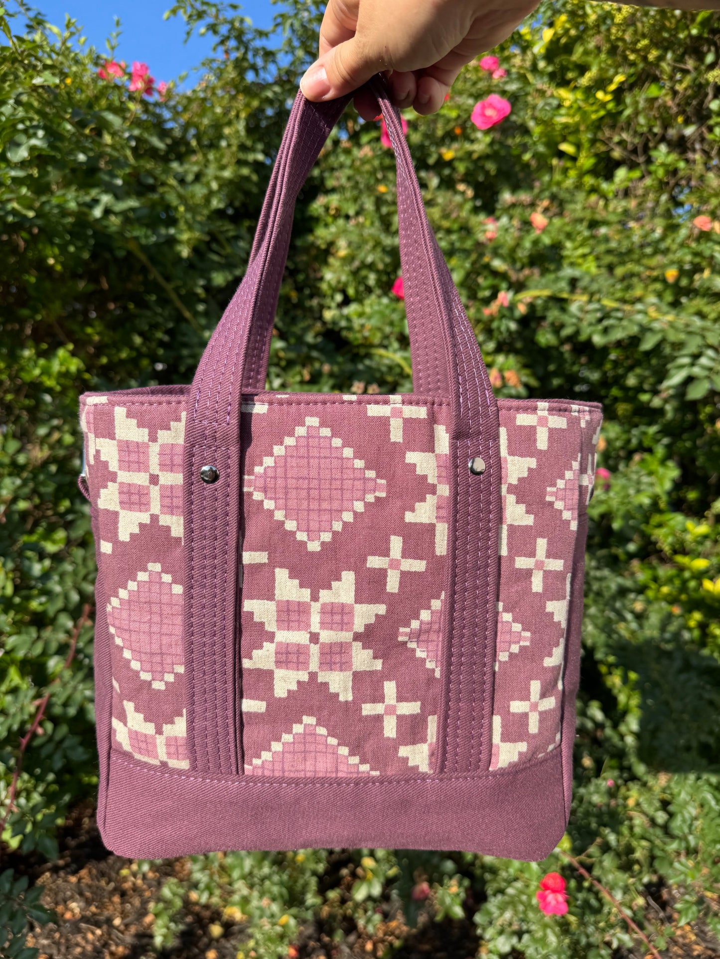 Get It Gurl- Purple Boho Diamond Print