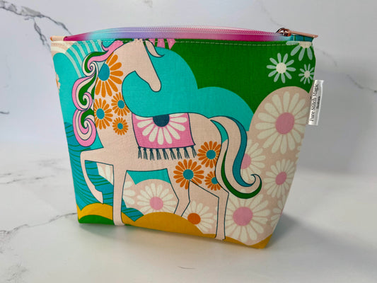 Willow Pouch - The Enchanted Meadow Makeup Bag | Large | Non-Contrast