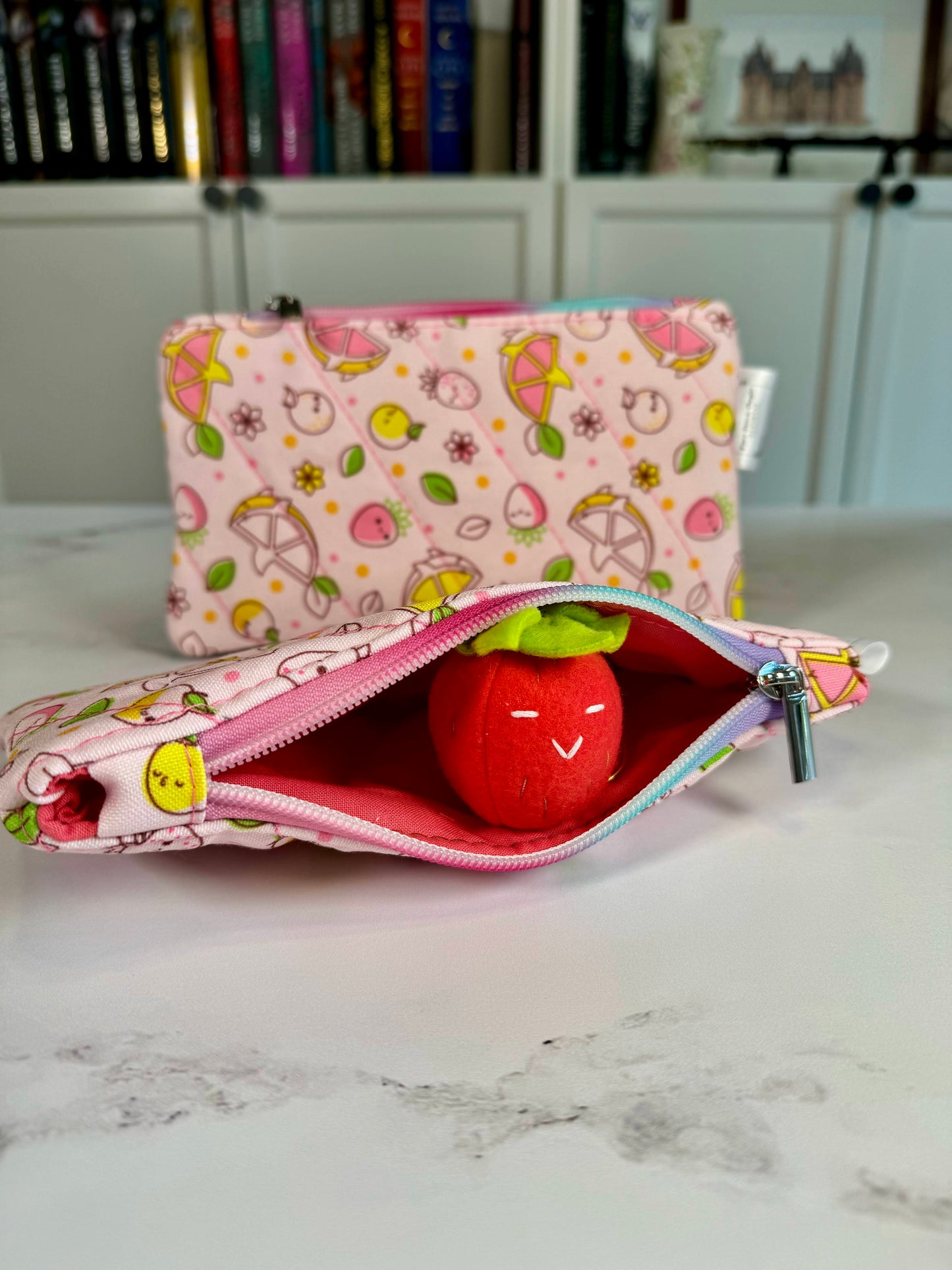 Plush Strawberry Keychains