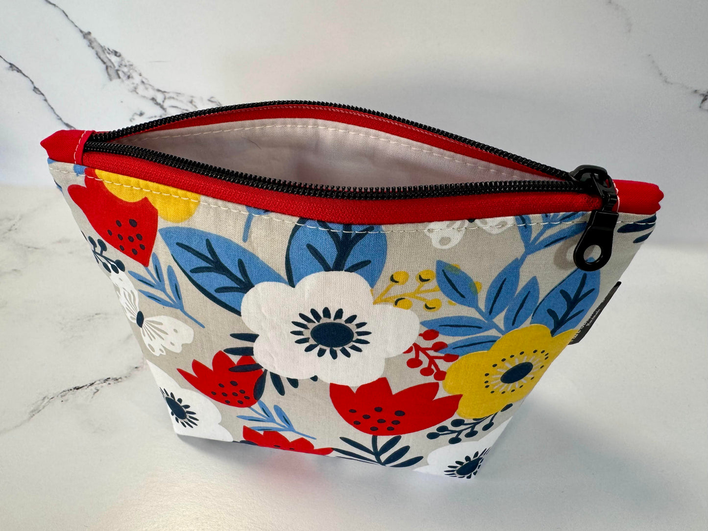 Willow Pouch – Nordic Bloom | Medium Floral Makeup Bag