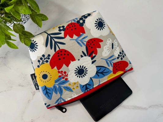 Willow Pouch – Nordic Bloom | Medium Floral Makeup Bag