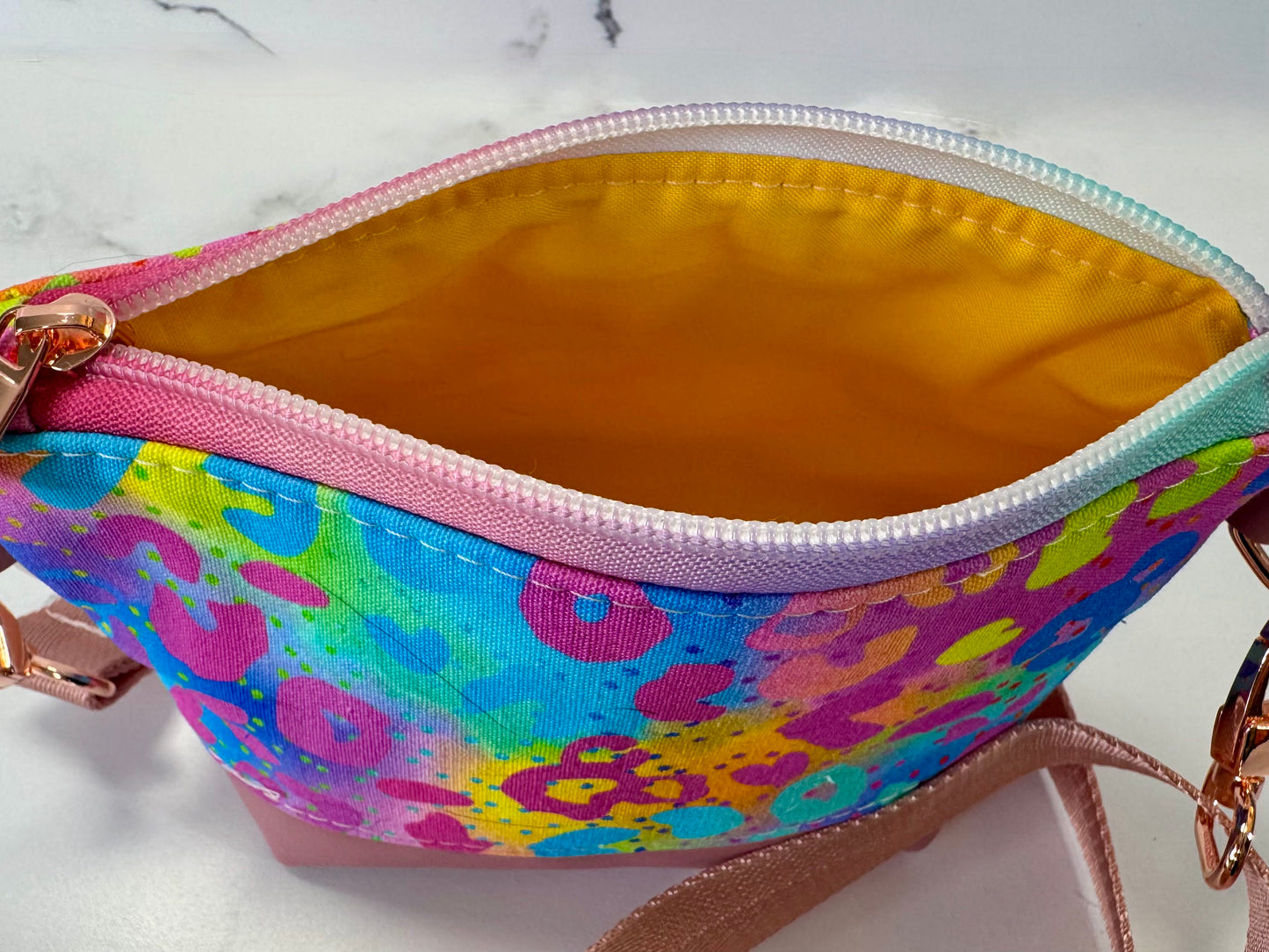 Willow Crossbody - Rainbow Leopard Small