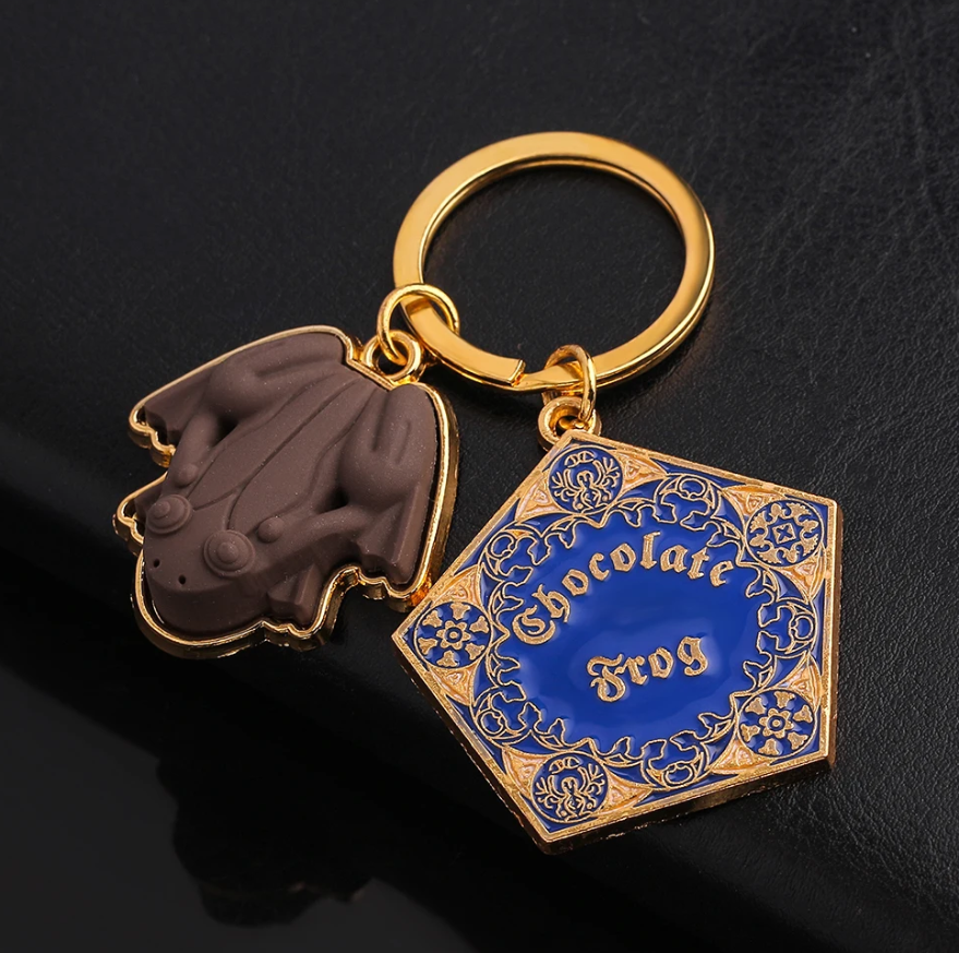 Chocolate Frog Wizardry School Keychain