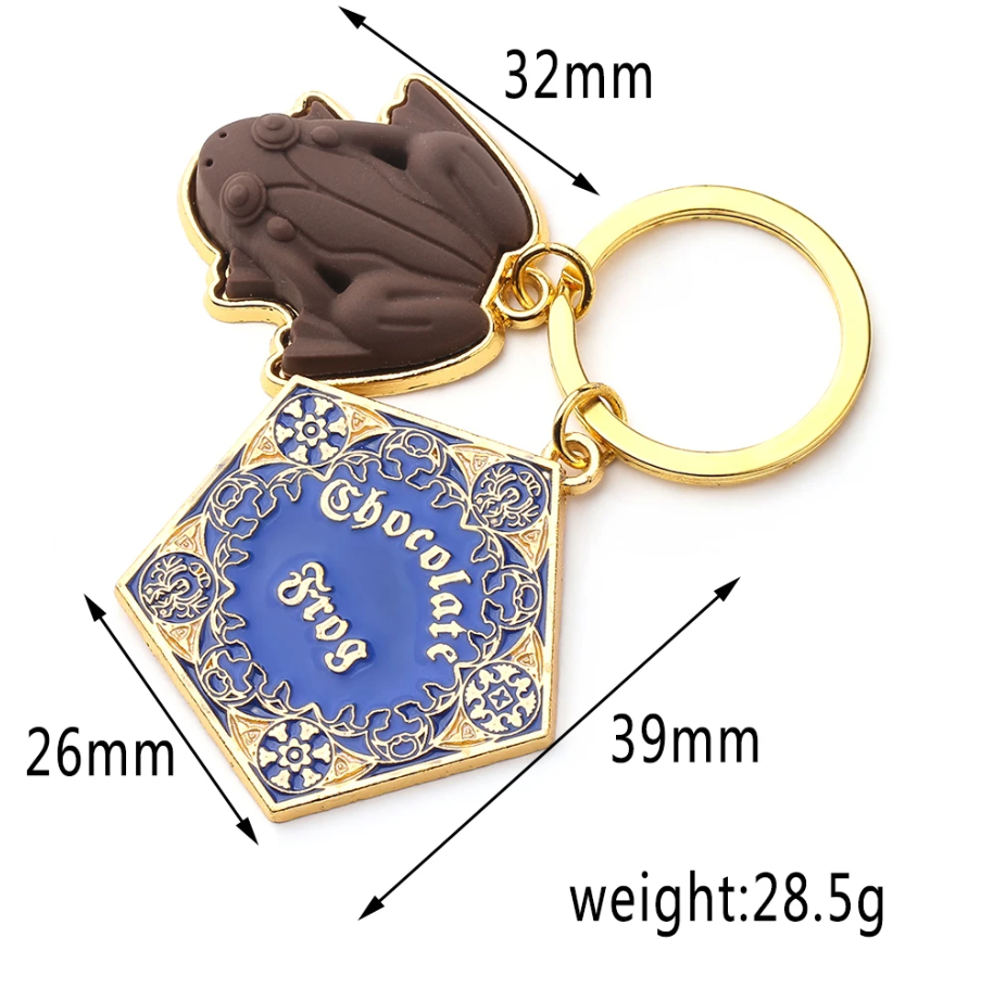 Chocolate Frog Wizardry School Keychain