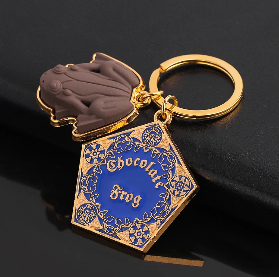 Chocolate Frog Wizardry School Keychain